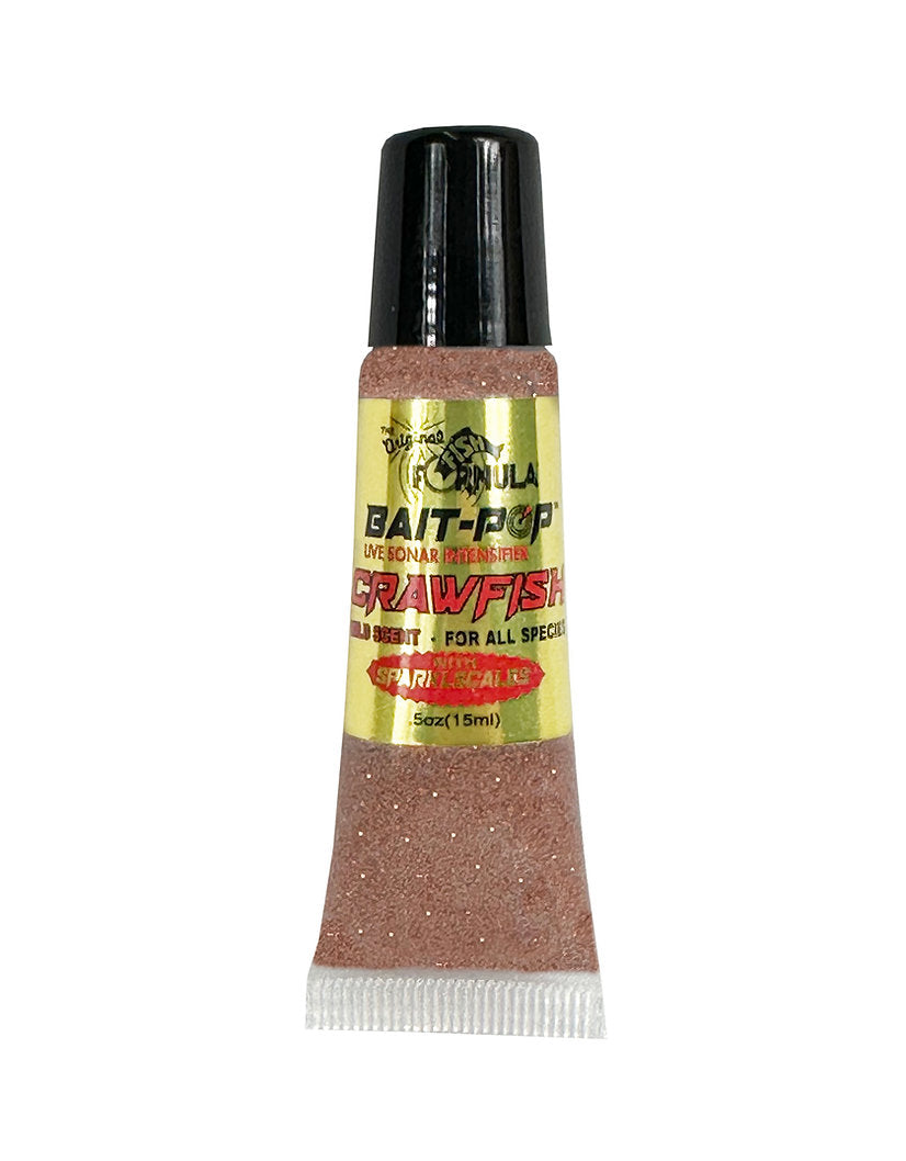 BAIT POP LIVE SONAR INTENSIFIER SCENTED FISH FORMULA WITH SPARKLE SCALES .5OZ TUBE