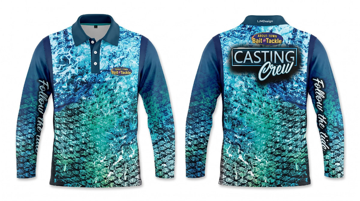 ATBT FISHING SHIRT CASTING CREW BLUE [SZ:XL]