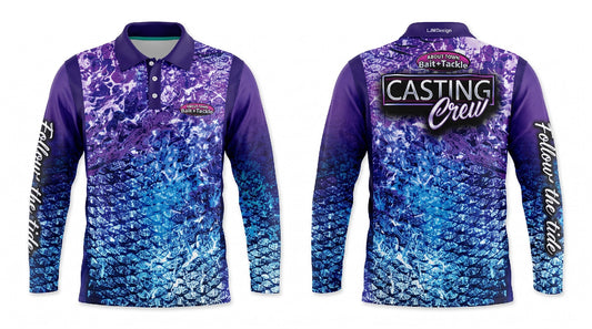 ATBT FISHING SHIRT CASTING CREW PURPLE [SZ:4XL]