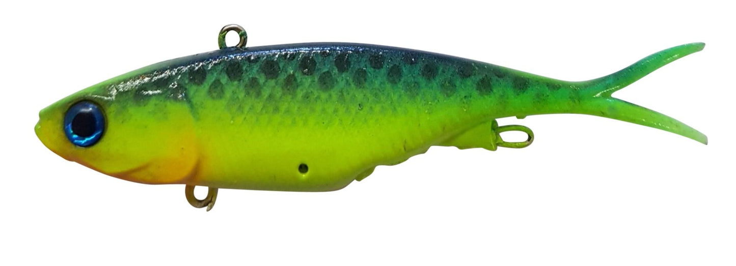 TRANSAM 95MM SOFT VIBE LURE [COL:JUNGLE]
