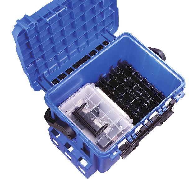 VERSUS MEIHO BUCKET MOUTH 7000 BLUE TACKLE BOX 