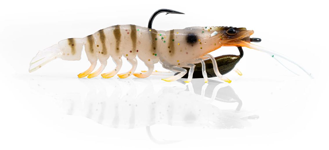 CHASEBAITS FLICK PRAWN HEAVY 95MM [COL:BROWN TIGER]