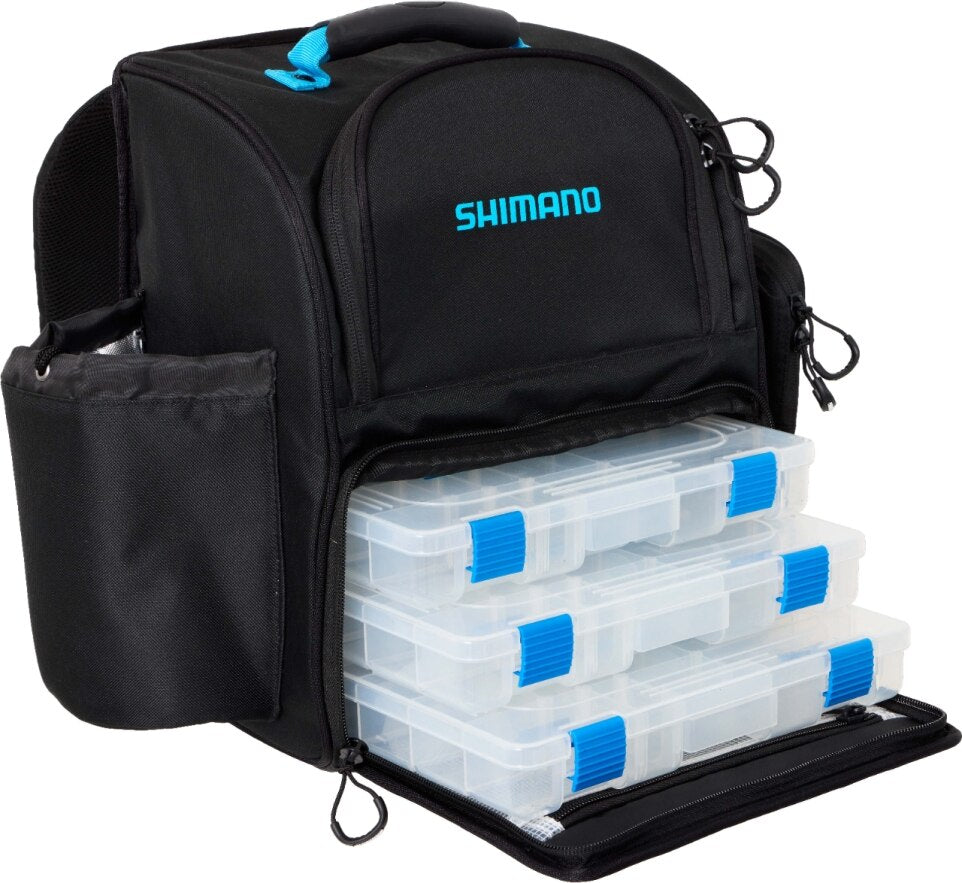 SHIMANO BACKPACK MEDIUM WITH TACKLEBOXES BLACK