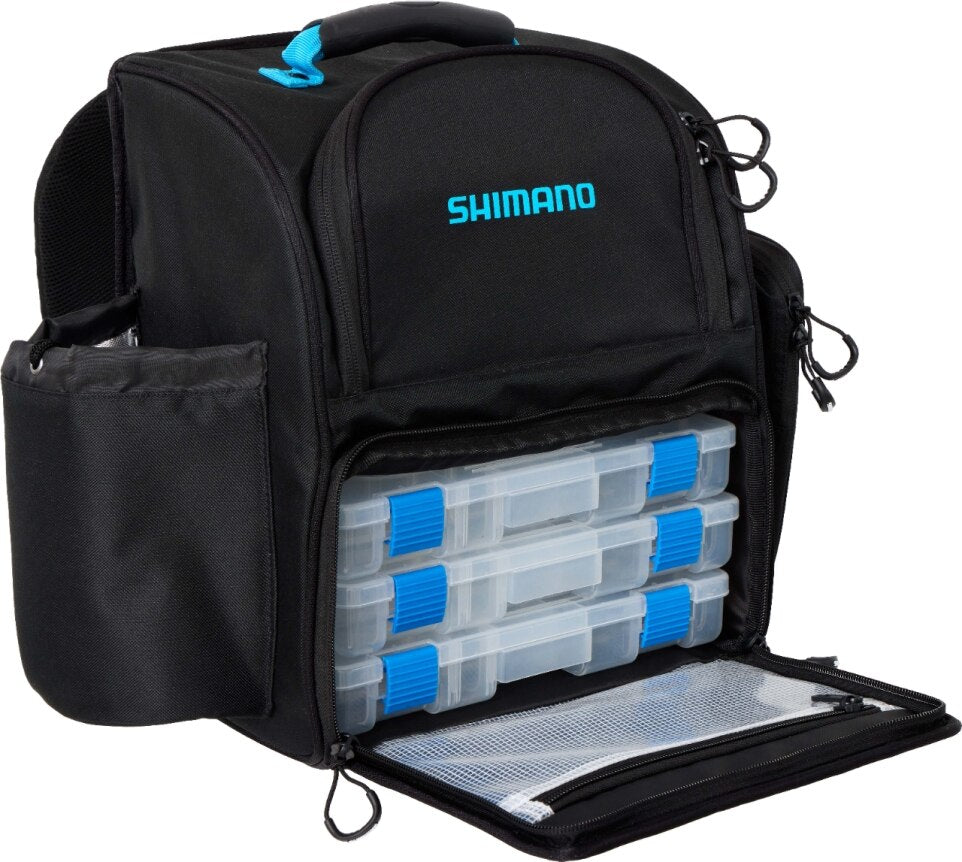 SHIMANO BACKPACK MEDIUM WITH TACKLEBOXES BLACK