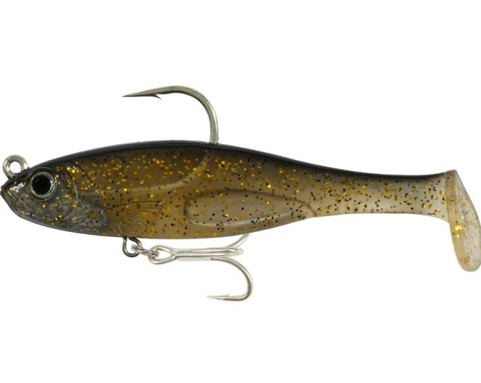 FISHCRAFT DR SHAD 100MM [COL:BLACK & GOLD]